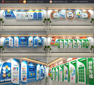 企業(yè)全套簡介文化墻