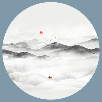 禪意水墨畫