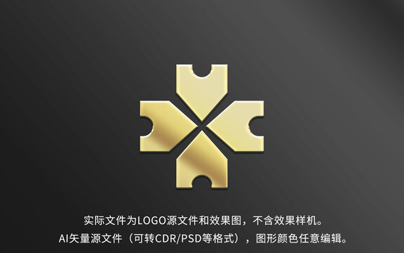 X字母LOGO标志设计