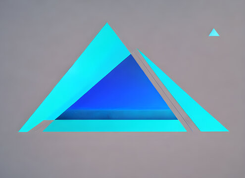 蓝色三角形纹理
