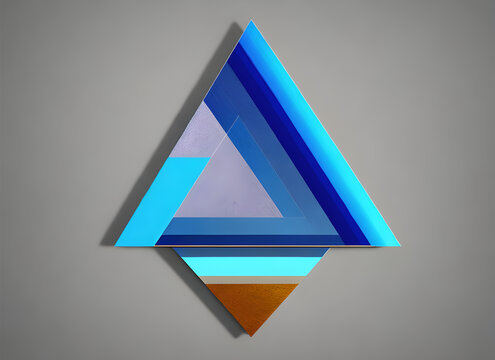 蓝色抽象三角形底纹