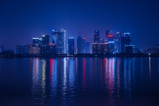 杭州钱江世纪城夜景