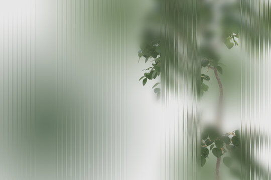 植物朦朧玻璃