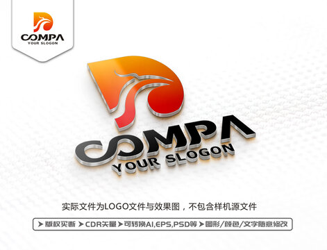 D字母鳳凰LOGO