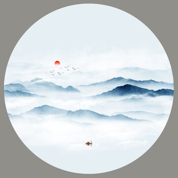 水墨山水畫