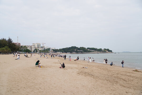 沙滩大海滩海岛风光海岸线