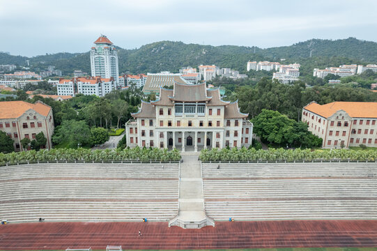 厦门大学建南大会堂航拍