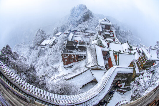 武当山雪景