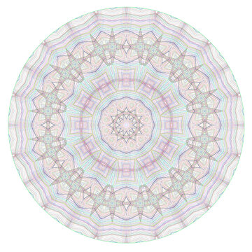 圓形彩色防偽紋