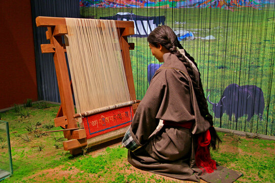 藏族传统织布