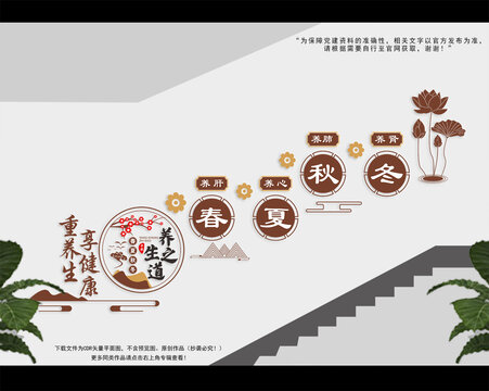 四季養(yǎng)生階梯墻