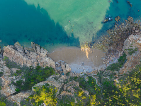 辽宁大连滨海路春季海滨风光