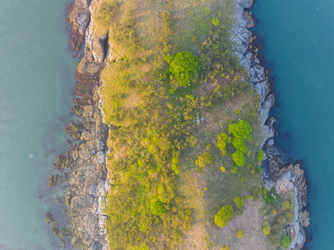 辽宁大连滨海路春季海滨风光