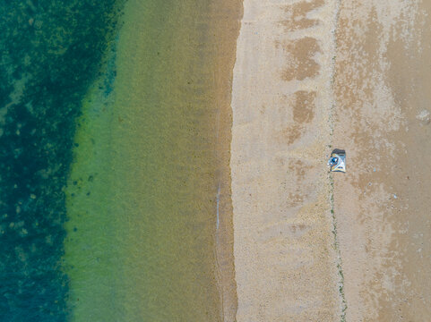 辽宁大连滨海路春季海滨风光