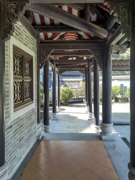 中式庭院长廊