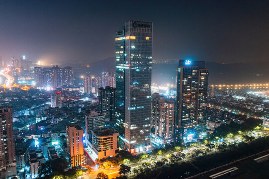 深圳市城市天际线摩天大楼