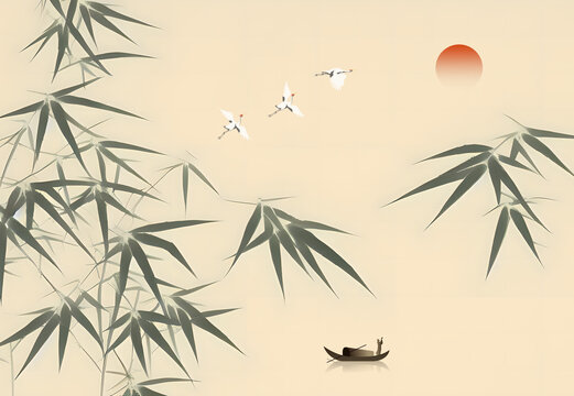 竹影畫