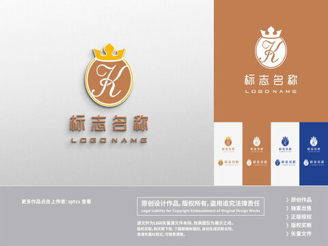 字母JK简约LOGO设计