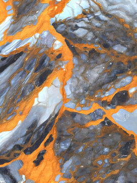线条抽象石纹橙黄大理石