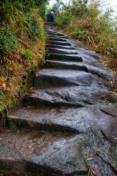 武夷山石台阶