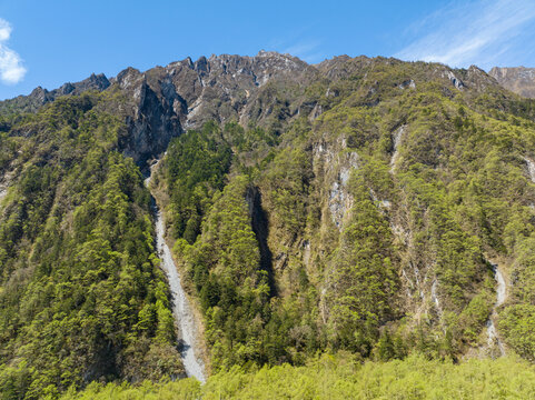 航拍四川巴旺海