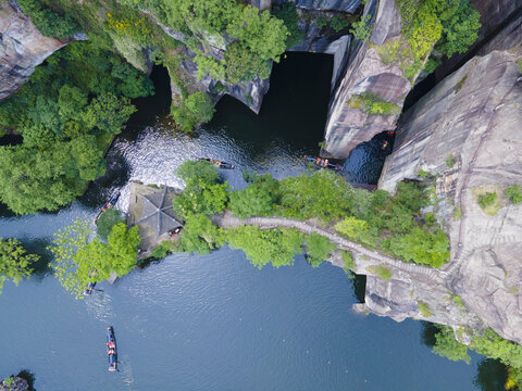 绍兴东湖景区航拍