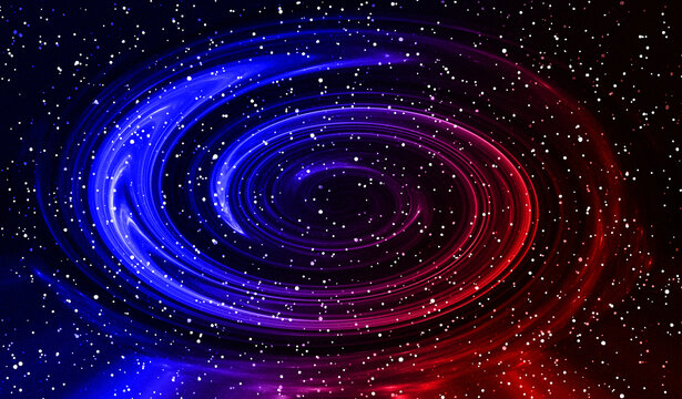 紅藍漩渦星空背景