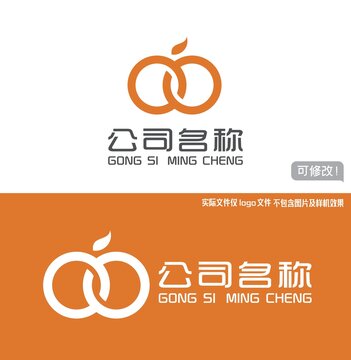 橙子logo水果logo