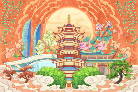 廈門城市插畫