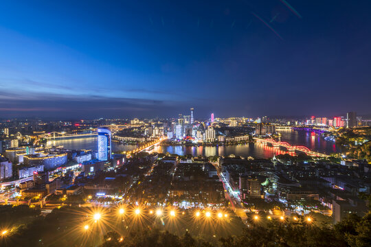 柳州夜景全景