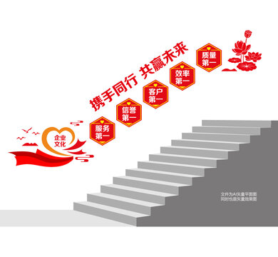 企業(yè)文化階梯墻