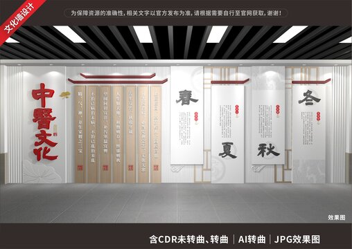 中醫(yī)文化展示展廳墻