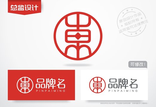 东字logo钱币金融