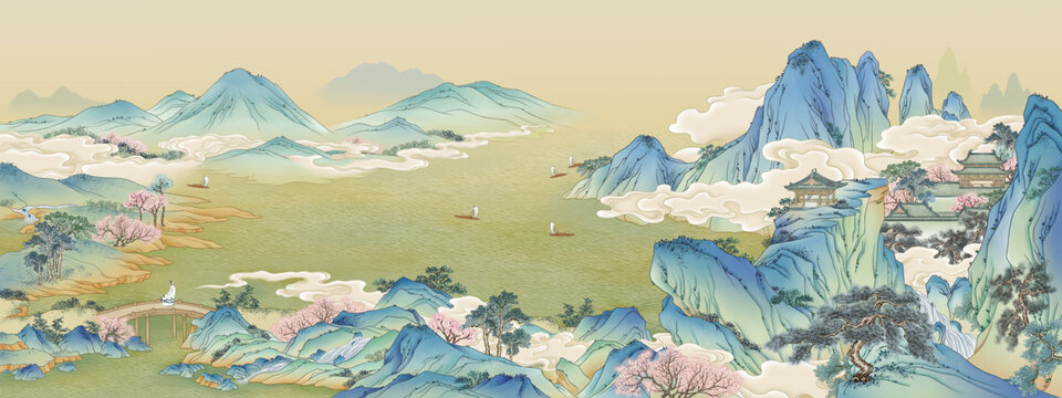 青綠山水