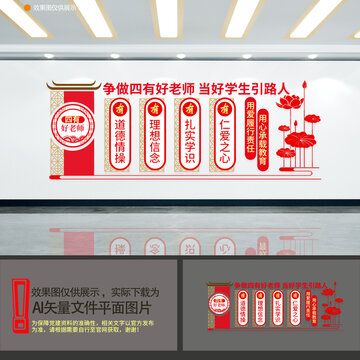 四有好老師文化墻