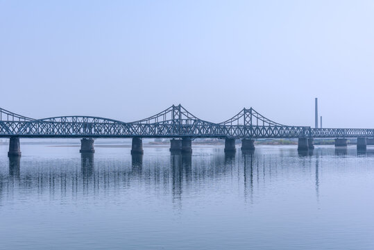 中国辽宁丹东鸭绿江断桥