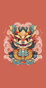國潮龍年紅包設(shè)計(jì)