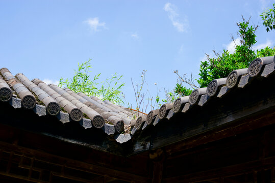 中式庭院屋顶
