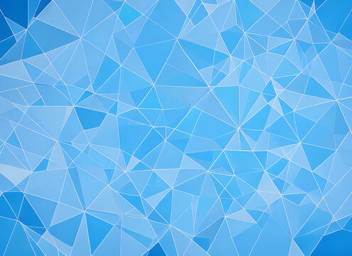 抽象蓝色几何图形