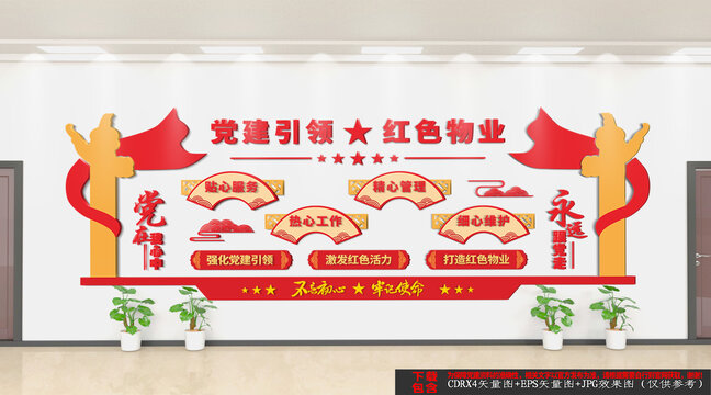 紅色物業(yè)文化墻