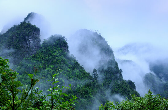 广西金秀莲花山景观