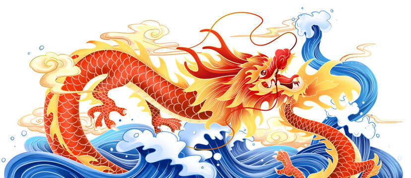 國(guó)潮龍插畫