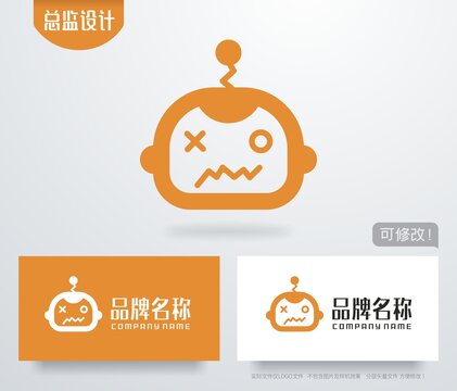 搞怪机器logo