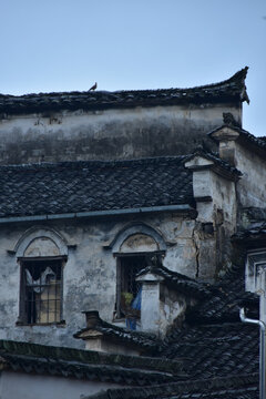 黄山西递古村落徽派古建筑