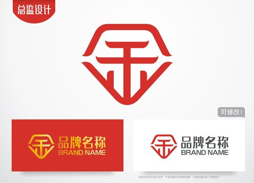 金字logo钻石