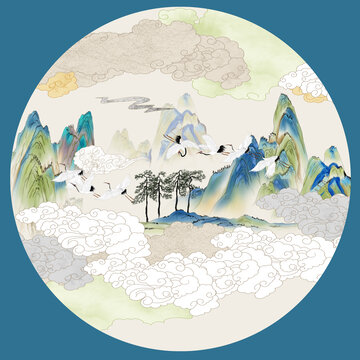 現(xiàn)代國畫山水畫