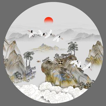 新中式山水畫