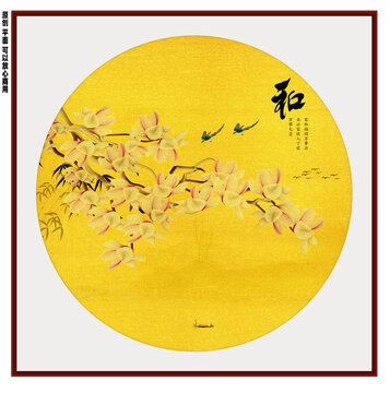 玉蘭花裝飾畫