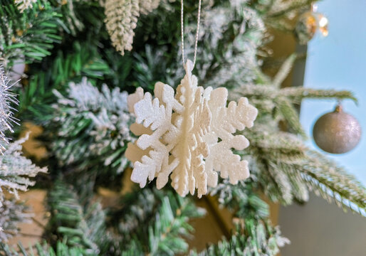 圣诞节雪花挂件