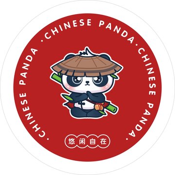 卡通酷熊貓